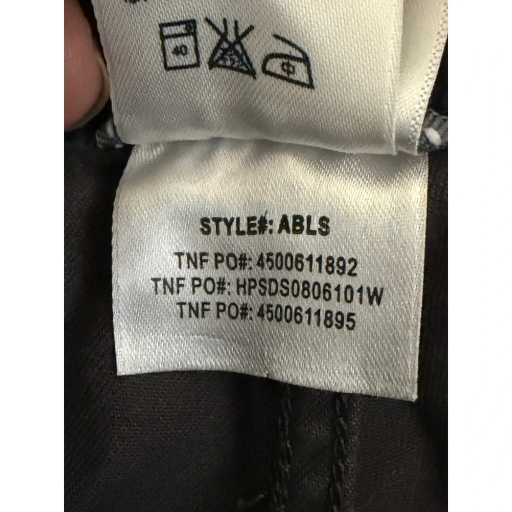 The North Face Mens ABLS Chino Pants Gray Straight Leg Trousers Size 34 Regular